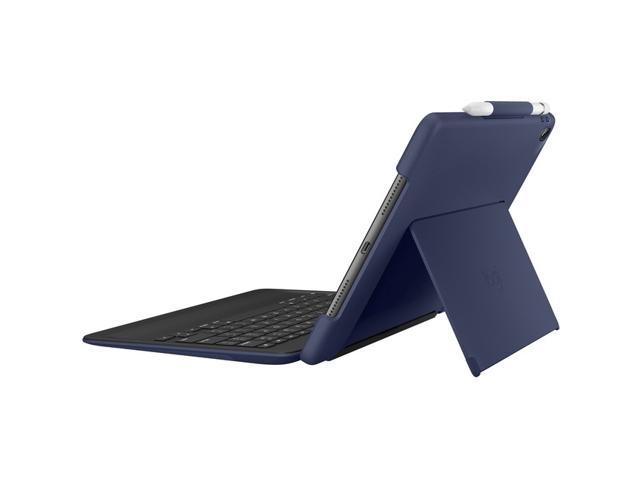 Logitech Slim Combo Keyboard/Cover Case (Folio) for 10.5" Apple iPad Pro Tablet - Black - Spill - x