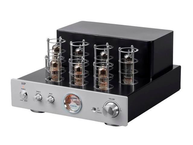 Photo 1 of Monoprice Pure Tube Stereo Amplifier with Bluetooth Line and Phono Inputs