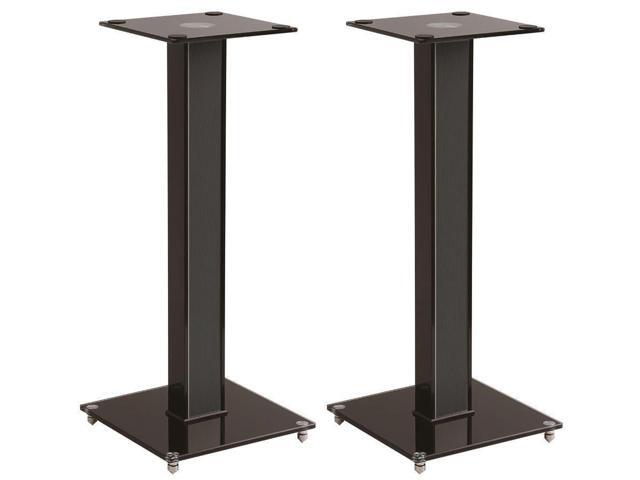 monoprice glass floor speaker stands
