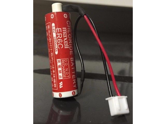 Maxell ER6C 3.6V 1800mAh Thionyl Chloride Battery with Plug Newegg.com