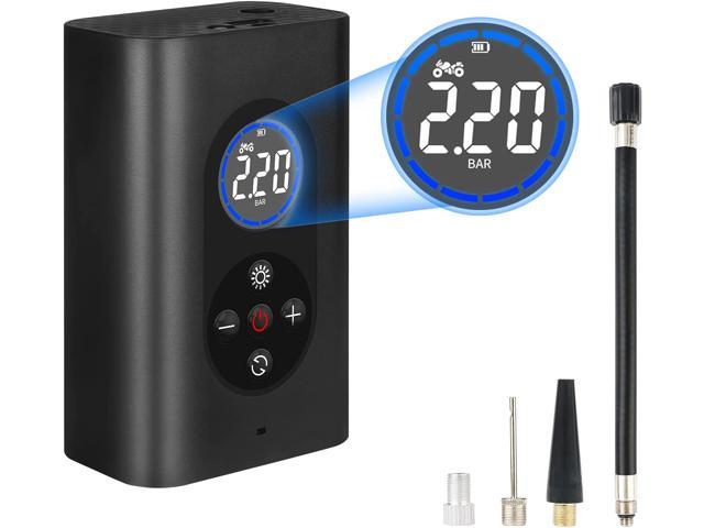 Electric Digital Tire Pump with Digital Pressure Gauge for Car Bike Motorcycle Ball 150PSI Air Pump for Car Tire with 4000mAh Rechargeable Battery Portable Air Compressor Tire Inflator 
