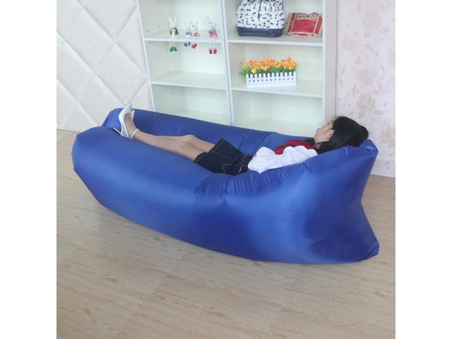 Lazy Bag Laybag Lay Bag Sleeping Bag Fast Inflatable Camping Air Sofa Sleeping Beach Bed Banana Lounge Bag Air Bed Lounger