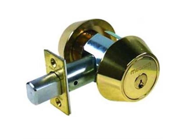New Medeco Maxum Double Cylinder Deadbolt Bright Brass With 2 3 4