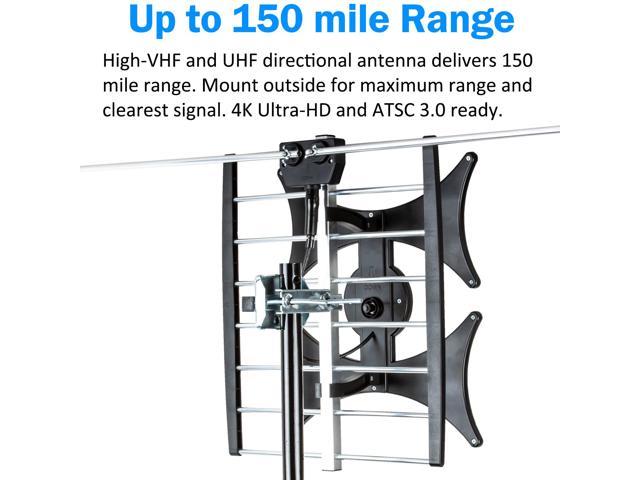 Five Star Multi-Directional 4V HDTV Antenna - up to 150 Mile Range, UHF ...