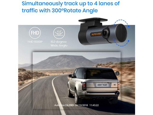 Auto Vox D6 Pro 1080p Wifi Dash Cam Gesture Photography Dashboard Camera With 300 Rotatable Lens And Looping Recording For Cars Trucks Vans Trailers Newegg Com