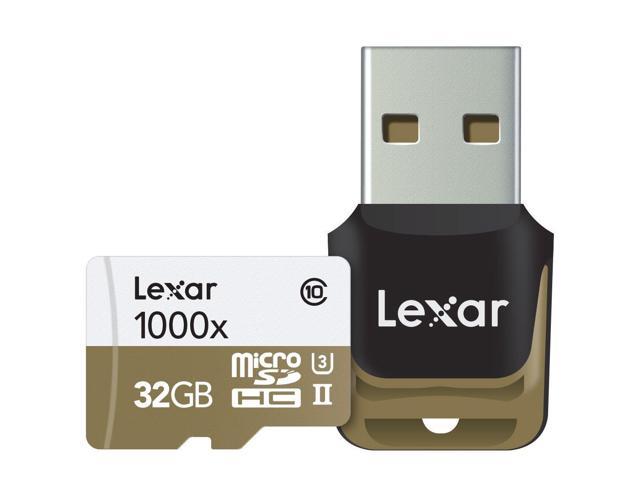 Lexar 32GB Class 10 UHS-II U3 microSDXC Memory Card #LSDMI32GCBNL1000R