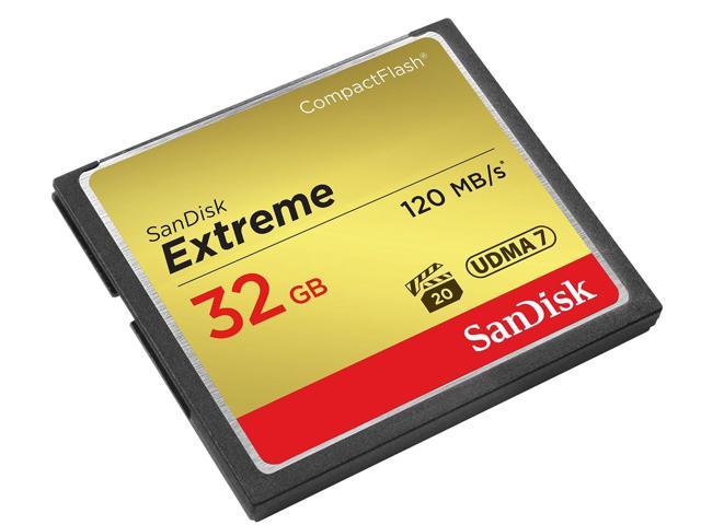 Photo 1 of SanDisk Extreme SDCFXSB-032G-G46 32GB CompactFlash Memory Card