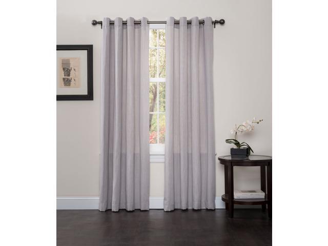 Set Of 2 Broadway Linen Textured Grommet Top Curtain Drapery