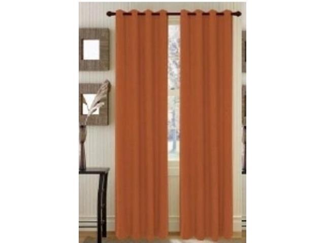 Set Of 2 Broadway Linen Textured Grommet Top Curtain Drapery