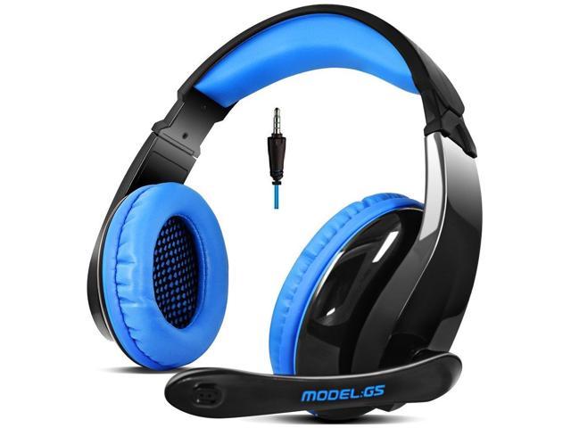 Letton G5s Ps4 Xbox One Headset With Microphone Gaming Headset Headphones For Ps4 Pc Xbox One Mac Iphone Laptop Black And Blue Newegg Com