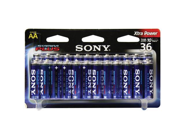 Sony(R) S-AM3B36A STAMINA(R) PLUS Alkaline Batteries (AA; 36 pk)