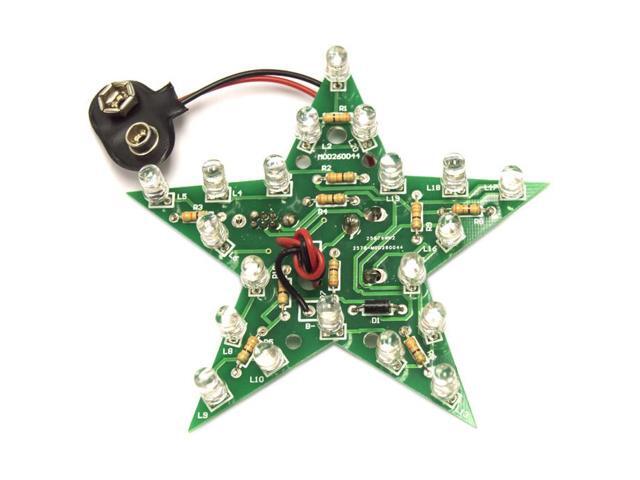Colorful Flashing Star Soldering Kit (Intermediate Skill Level)