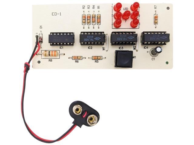 DIY Electronic Dice Soldering Kit with Assembly Manual - Kit Creates One Die