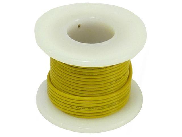 Yellow 22 Gauge Stranded Hook Up Wire Shade May Vary 25 Foot Spool