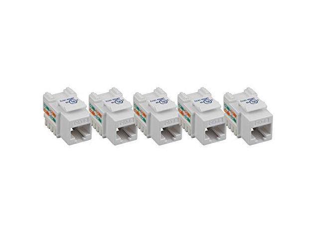 Cable Matters [UL Listed] 25-Pack Cat6 RJ45 Keystone Jack in Blue and