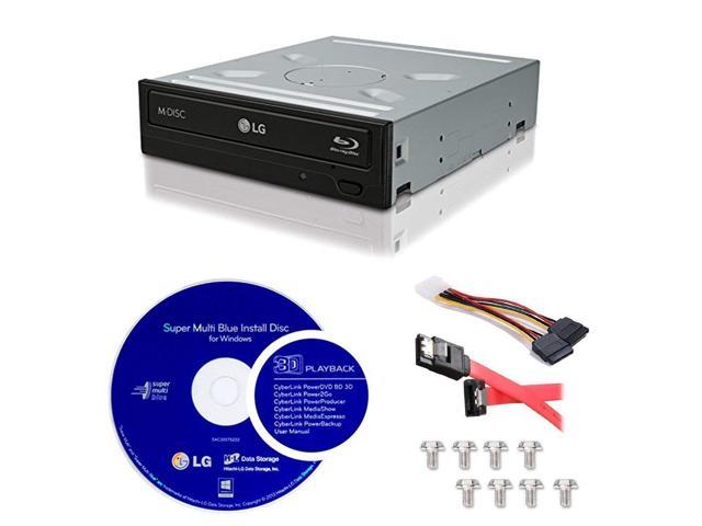 LG WH14NS40-KIT Super Multi Blue Internal 14x Blu-ray Disc Re-Writer Bundle + LG CyberLink Burning Software + Installati