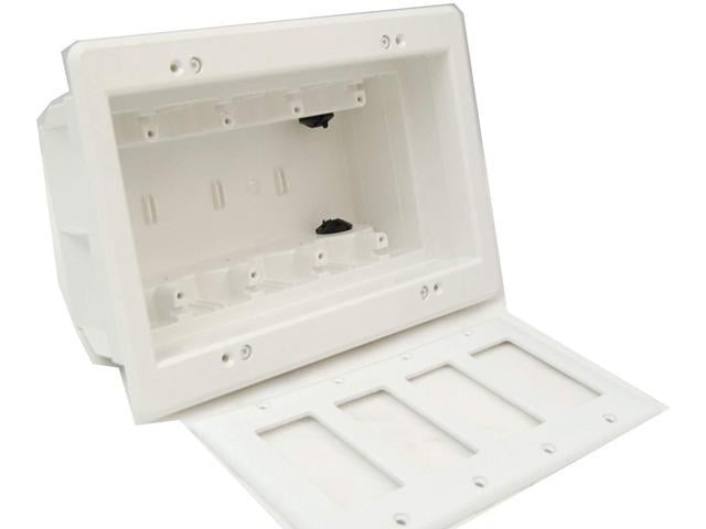 iMBAPrice DVFR4W-2 (4-Gang) Recessed Electrical Outlet Mounting Box w ...