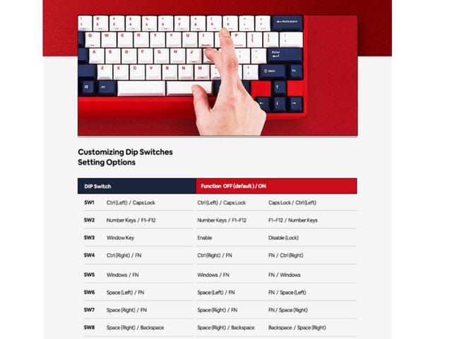 Mini 65 Keys Double Space bar Black Switch Meet 5 Different Types of High-End Mechanical Keyboards and find a Switch That Suits You. Leopold New Red Edition FC650MDS White Blue Star