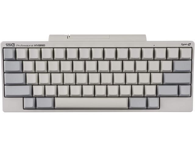 Fujitsu Happy Hacking Keyboard Professional Hybrid Type-S (Compact, White, 45G, Blank Keycaps, Silent Keys) (CG01000-297101)