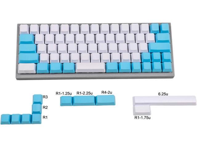 blank blue keycaps