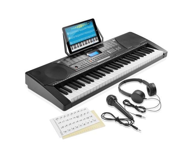 61 Keys Digital Electric Piano Music Electronic Keyboard Organ  Microphone PPE 