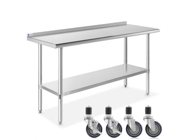 gridmann stainless steel commercial kitchen prep and work table