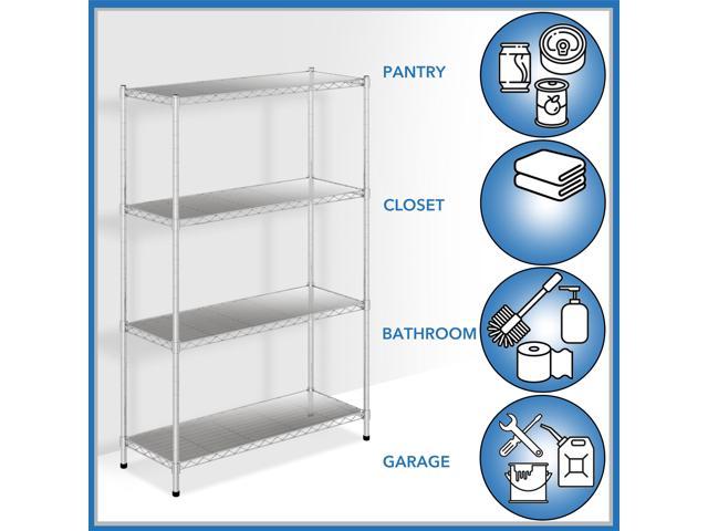 GRIDMANN Set of 3 Shelf Liners for 14 x 24 inch Wire Rack - Commercial-Grade Graphite Plastic Pre-Cut Shelving Covers