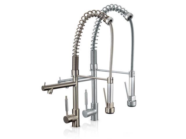 Freuer Professionista Collection Pull Down Spray Kitchen Sink Freuer Professionista Collection Pull Down Spray Kitchen Sink Faucet Brushed Nickel