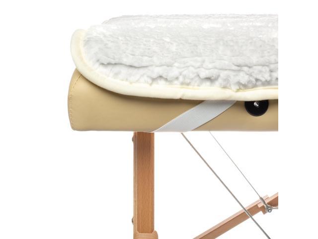 Saloniture Fleece Massage Table Pad And Face Cradle Set Soft And Comfortable 12 Thick Facial