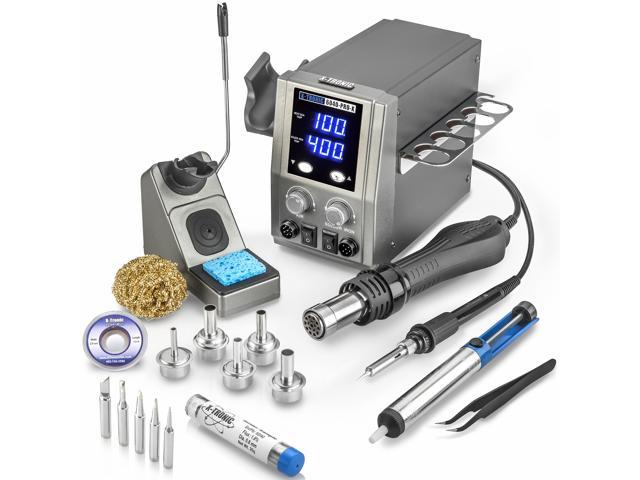with 3 Nozzles AC 110V/220V Intelligent Widely Use SMD Rework Station US standard 110V Paint Air Soldering Iron Station