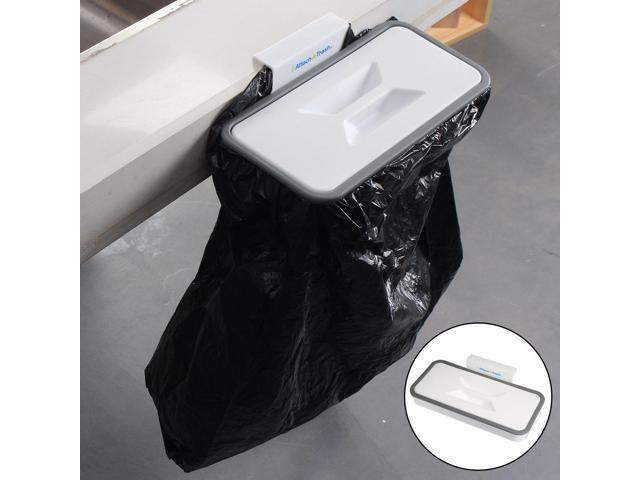 Cupboard Door Back Trash Rack Storage Garbage Bag Holder Hanging