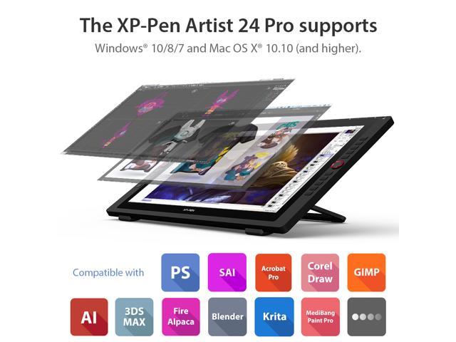 XPPen Artist 24 Pro Graphics Tablet, 2K Digital Art Drawing Tablet