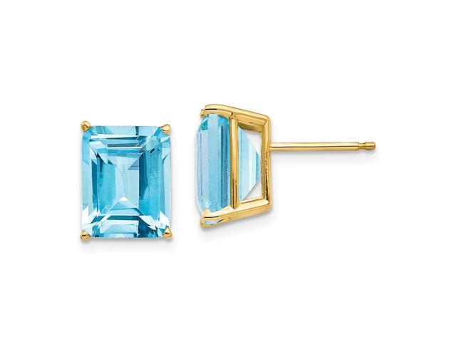 14k Yellow Gold 10x8mm Emerald Cut Blue Topaz Stud Earrings Newegg 14k Yellow Gold 10x8mm Emerald Cut Blue Topaz Stud Earrings Newegg