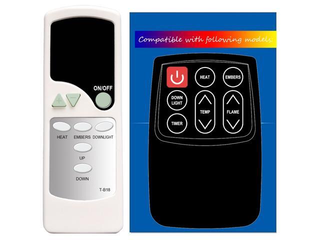 Compatible with Twin Star CHIMNEYFREE ClassicFlame Classic Flame Duraflame  Fireplace Stove Heater Infrared Remote Control 39EB500ARA 39EB500GRA  39EB500GRS (T-B18) - Newegg.com