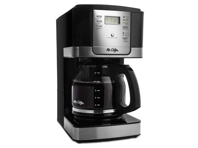 Mr Coffee Advanced Brew 12 Cup Auto Pause Programmable Coffee Maker Black Newegg Com