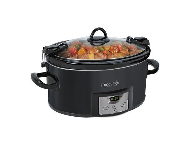 Crock-Pot 7.0-Quart Cook & Carry™ Slow Cooker ,Programmable, Black SCCPVL710-B-A