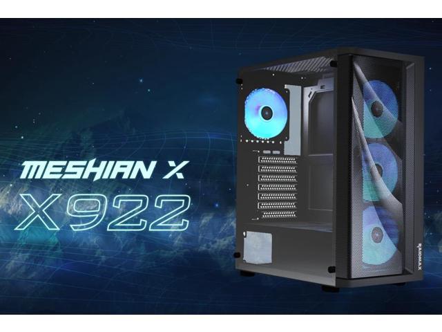 [Case] Raidmax ATX Mid Tower Gaming Case with ARBG/RGB Light Fans, Tempered Glass Side Panel, 3.0, Compact and Budget Case (4 ARGB Fans pre-instaled) ($45.99)