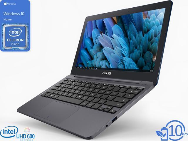 ASUS VivoBook L203MA Notebook, 11.6" HD Display, Intel Celeron N4000 Upto 2.6GHz, 4GB RAM, 64GB eMMC, HDMI, Card Reader, Wi-Fi, Bluetooth, Windows 10 Home S (L203MA-DS04)