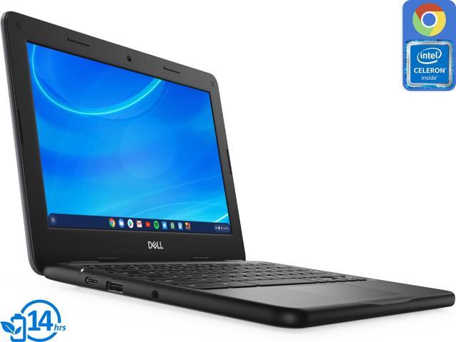 Dell 3100 Chromebook, 11.6" HD Display, Intel Celeron N4020 Upto 2.8GHz, 4GB RAM, 16GB eMMC, DisplayPort via USB-C, Wi-Fi, Bluetooth, Chrome OS (DFXFX)