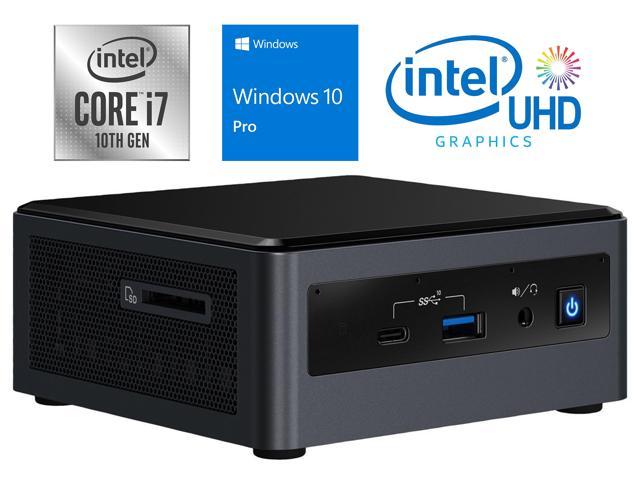 Intel NUC10i7FNHN Mini PC, Intel Core i7-10710U Upto 4.7GHz, 32GB RAM, 2TB SSD, HDMI, Thunderbolt, Card Reader, Wi-Fi, Bluetooth, Windows 10 Pro