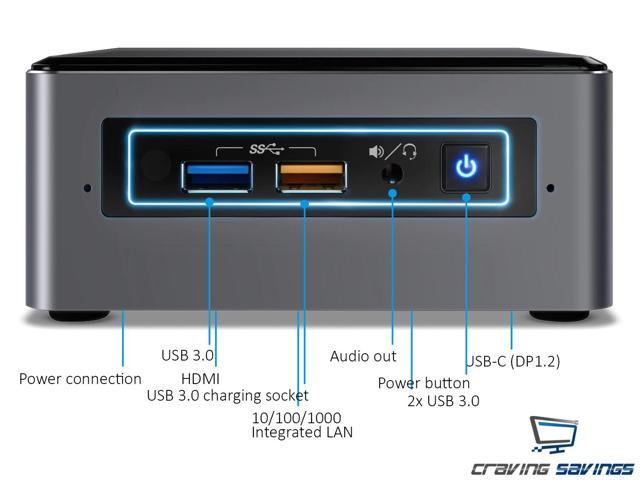 Intel NUC7i7BNH Mini PC, Intel Core i7-7567U 3.5GHz, 16GB DDR4