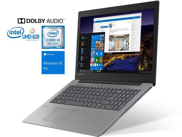 Lenovo IdeaPad 330 15.6" HD Notebook, Intel Dual-Core i3-8130U Upto 3.4GHz, 8GB DDR4, 256GB SSD, DVD-RW, HDMI, Card Reader, Wifi, Bluetooth, USB, Windows 10 Professional 64Bit