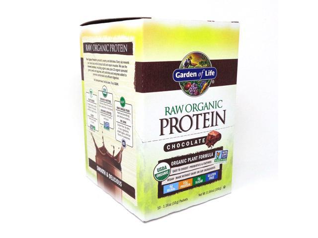 Garden Of Life Raw Protein Chocolate 10 Packets Newegg Com