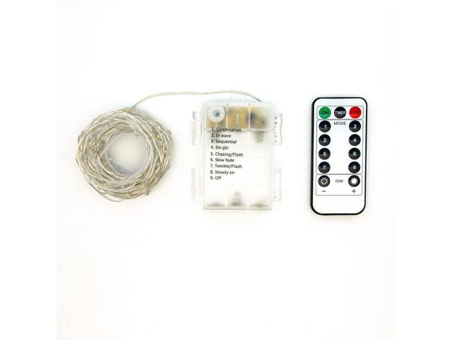 Fuji Labs Remote Controlled 100 Mini LED 10-Meter 6 stranded Multi-Color Multi-Mode Battery Powered String Light
