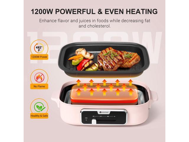 Ventray Classic 2.0 Indoor Electric Grill Pink