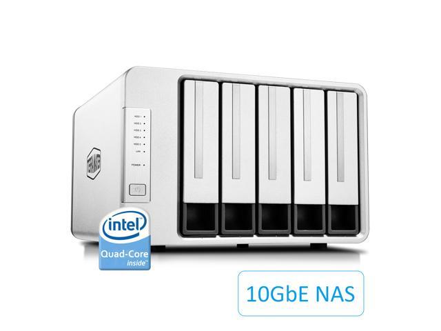 TerraMaster F5-422 10GbE NAS 5-Bay Network Storage Server Intel Quad-core CPU with Hardware Encryption (Diskless)