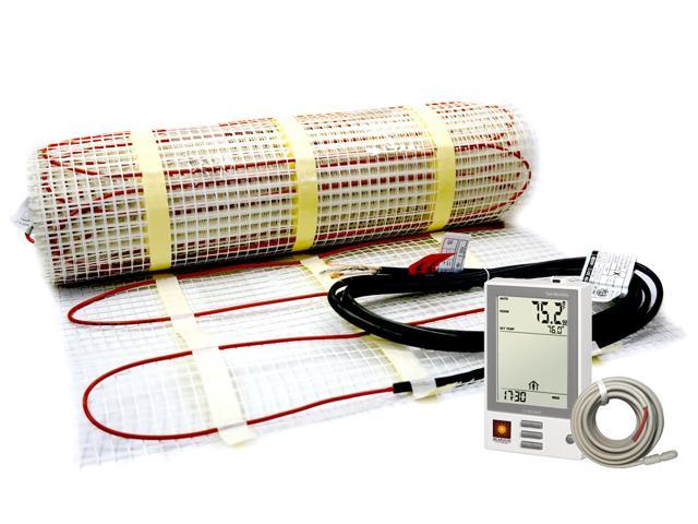 10 Sqft Electric Radiant Floor Heating System With Required Gfci Programmable Floor Thermostat 120v