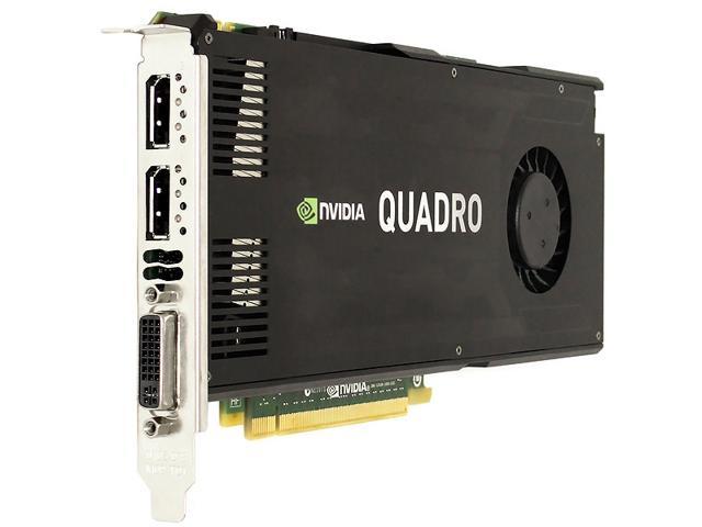 Nvidia Quadro K4000 3GB GDDR5 PCIe 2.0 x16 Dual DisplayPort DVI-I Graphics  Card