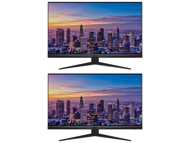 MSI Optix G281UV 28-inch 2160P 4K Ultra HD IPS LED Backlit LCD Gaming Monitor, 2-Pack bundle, Frameless, Less Blue Light, FreeSync, HDR400, Night Vision, HDMI, DisplayPort