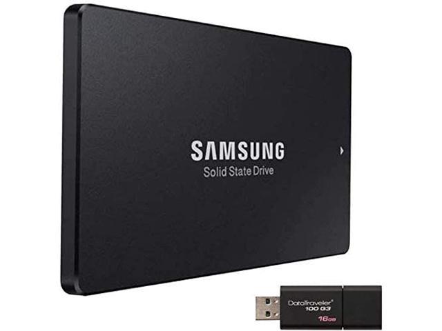 Samsung 883 DCT MZ-7LH480NE 480GB 6Gb/s 2.5 Inch Internal SATA Enterprise Solid State Drive Bundle with 16GB DataTraveler USB Drive
